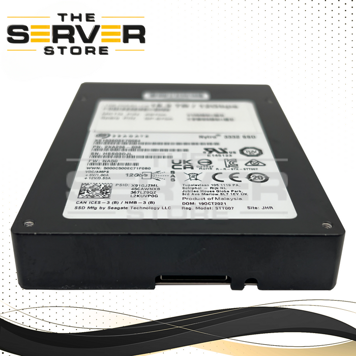 Seagate 15.36TB SAS 12G 2.5" SSD XS15360SE70084 STT007 Nytro 3332 2XA236-038