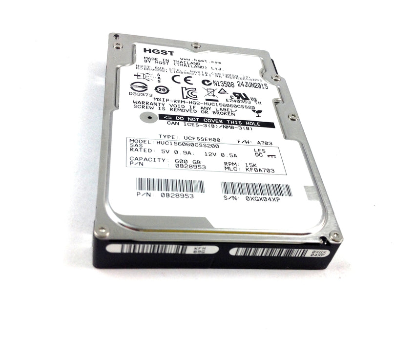 Hitachi 600GB 15K 12Gbps SAS 2.5'' Hard Drive (0B28953)