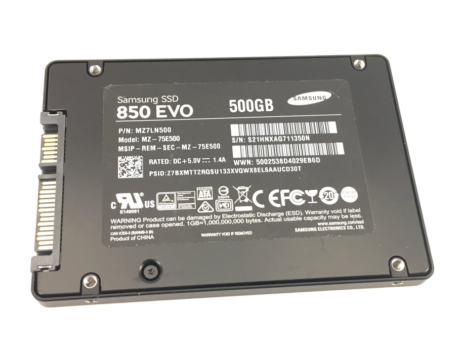 SAMSUNG 850 EVO 500GB 6Gbps SATA 2.5'' SSD (MZ7LN500)