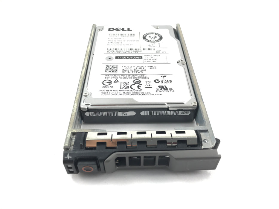 Dell Enterprise 1.2TB 10K 6Gbps SAS 2.5'' HDD Hard Drive (0T6TWN)