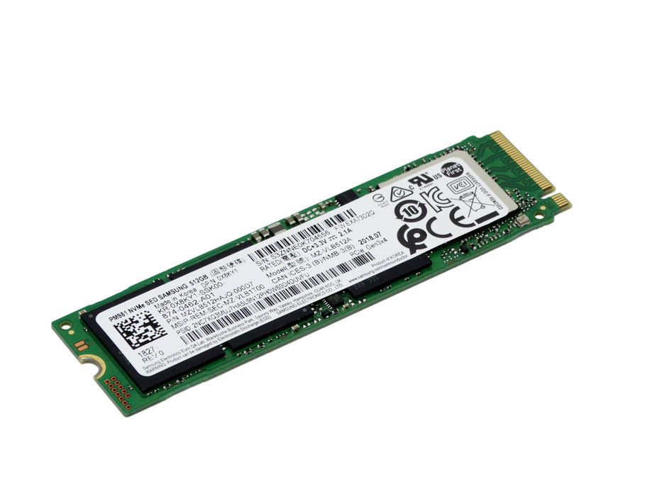 Dell PM981 512GB NVMe M.2 2280 Card PCLe SSD Solid State Drive (0X8KY1)