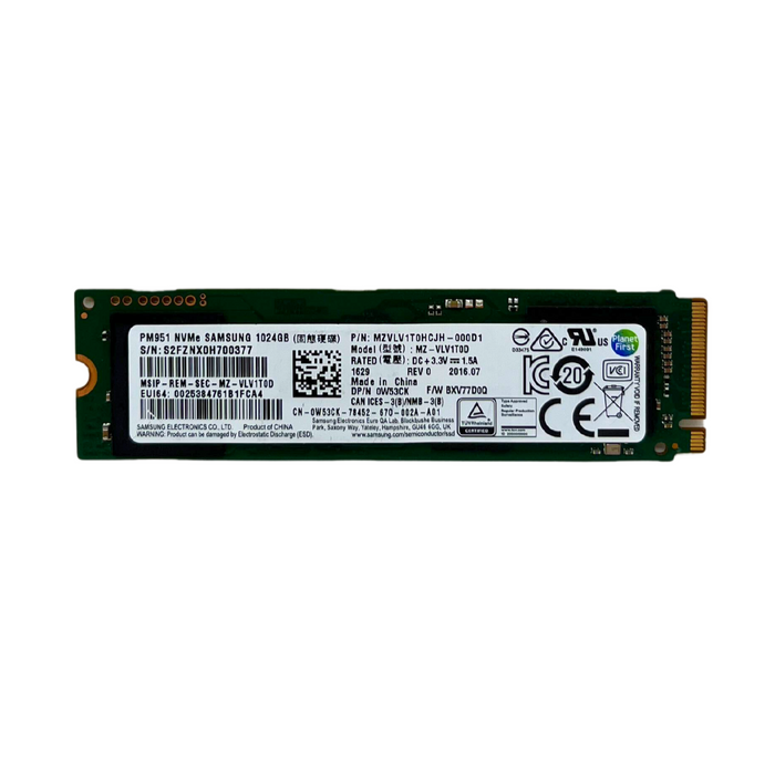 Dell 1TB M.2 PCIe NVMe SSD Solid State Drive PM951 MZ-VLV1T0D-MZVLV1T0HCJH-000D1