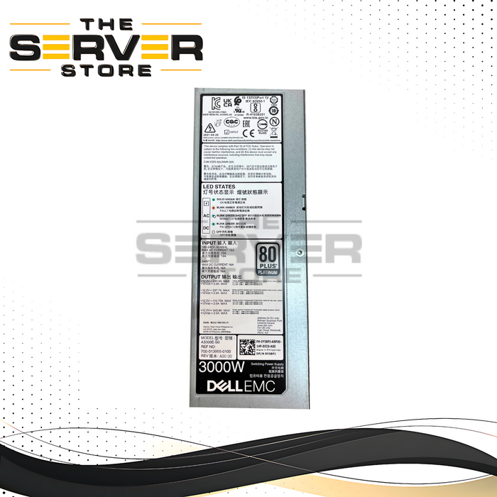 Dell EMC PowerEdge MX7000 3000W 80Plus Platinum Power Supply PSU (Y58PJ)