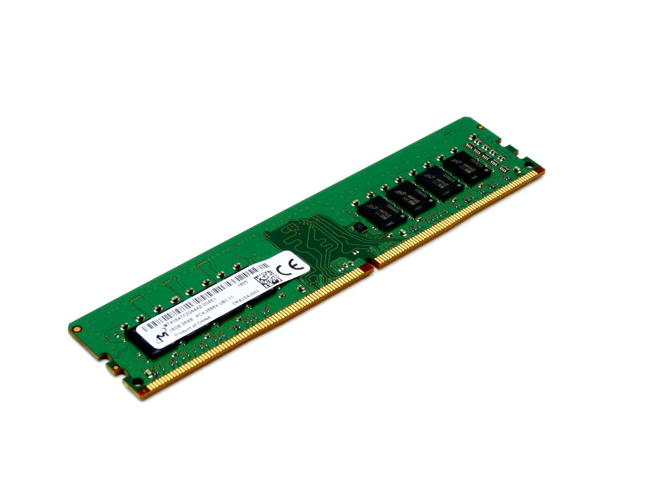 Micron 16GB 2RX8 PC4-21300 DDR4-2666MHz Non-ECC Unbuffered Memory (835955-B21)