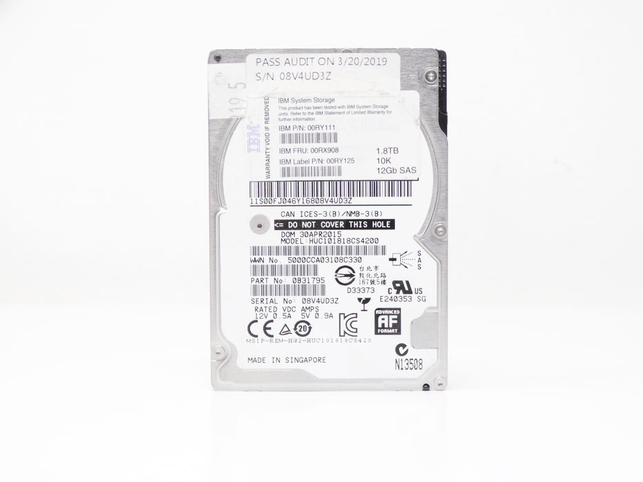 IBM 1.8TB 10K 12Gbps SAS 2.5'' HDD Hard Drive (ST1800MM0159-DELL)