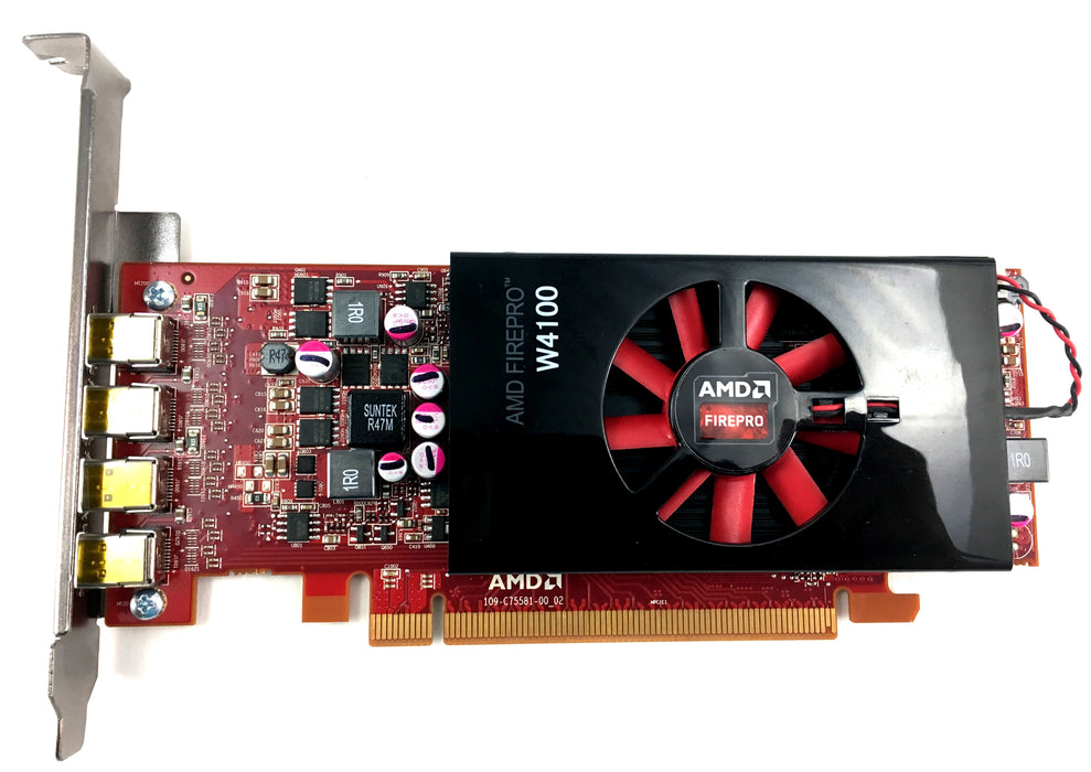 Dell AMD FirePro W4100 PCIe 2GB GDDR5 4x MDP Video Card (025D14)