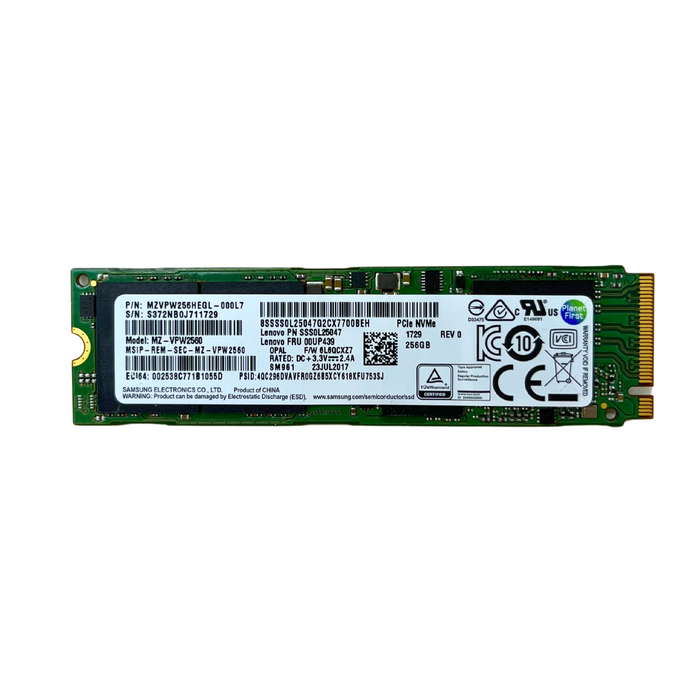 Lenovo 256GB M.2 PCIe NVMe SSD Solid State Drive (MZVPW256HEGL-000L7)