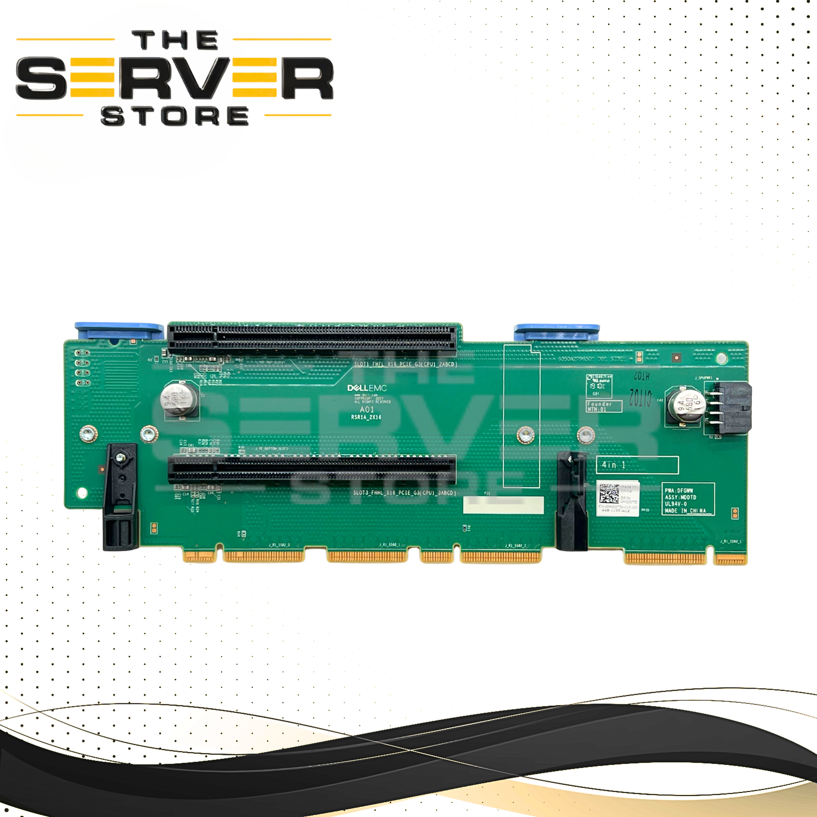 Dell R740 Riser Dell PE R740 R740XD Riser 1A 2x PCIe Gen3 x16 (4 in 1) 0MDDTD MDDTD ...