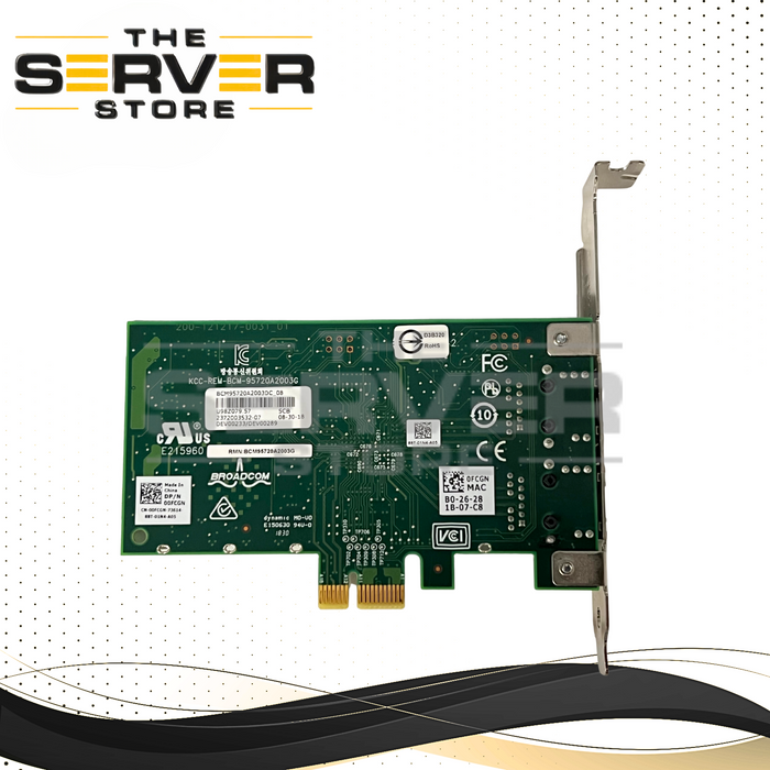 Dell Broadcom 5720 Dual-Port Gigabit Network Card 00FCGN 0FCGN