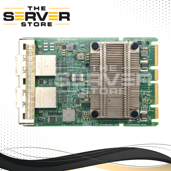 Dell Broadcom 57416 Dual Port 10 Gigabit Ethernet (10GbE) RJ-45 OCP 3.0 Network Card. P/N: T6HR8, 0T6HR8.