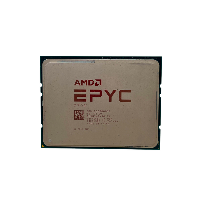 AMD EPYC 7702 Series 64 Core 2.0GHz 256MB L3 Cache Socket SP3 CPU (100-100000038WOF)