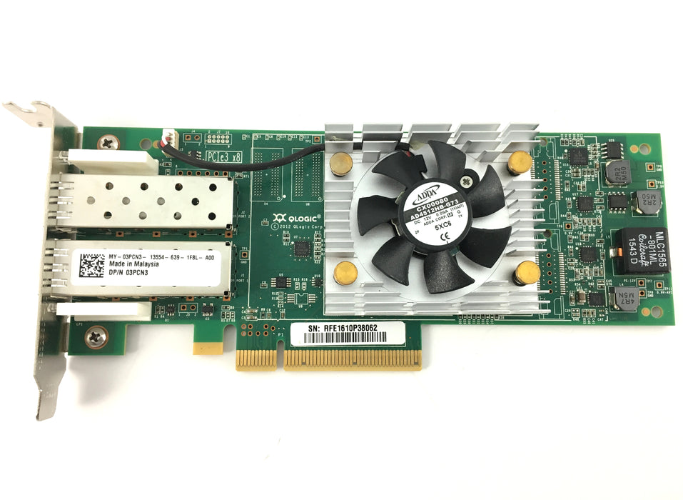 Dell Qle2662L 16GB/s Dual Port PCI-E 3.0 Fibre Channel Host Bus Adapter (3PCN3)