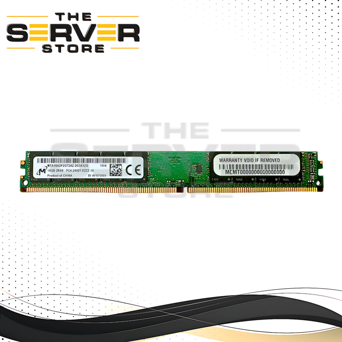 Micron 16GB 2Rx8 DDR4-2400T-U PC4-19200 UDIMM ECC VLP RAM MTA18ADF2G72AZ-2G3A1