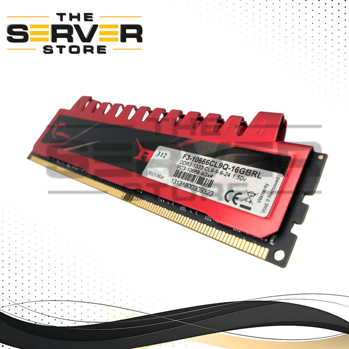 G.SKILL Ripjaws 4GB DDR3 1333MHz PC3-10666 CL9 Desktop RAM F3-10666CL9Q-16GBRL