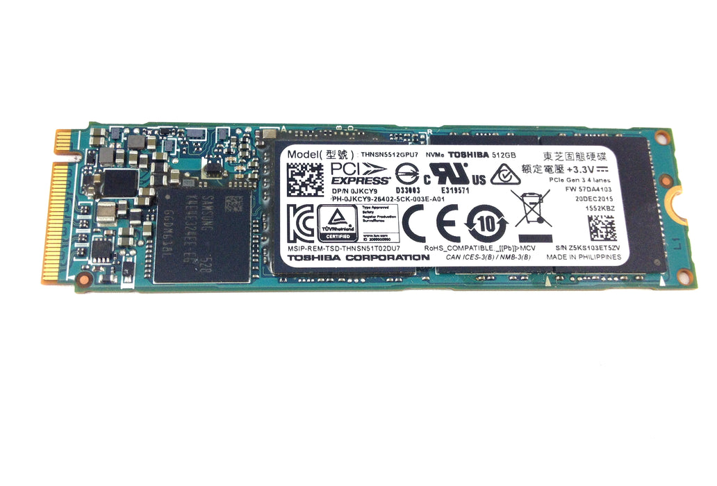 Dell Toshiba Xg3 M.2 Nvme 512Gb PCI-E SSD Solid State Drive (JKCY9)