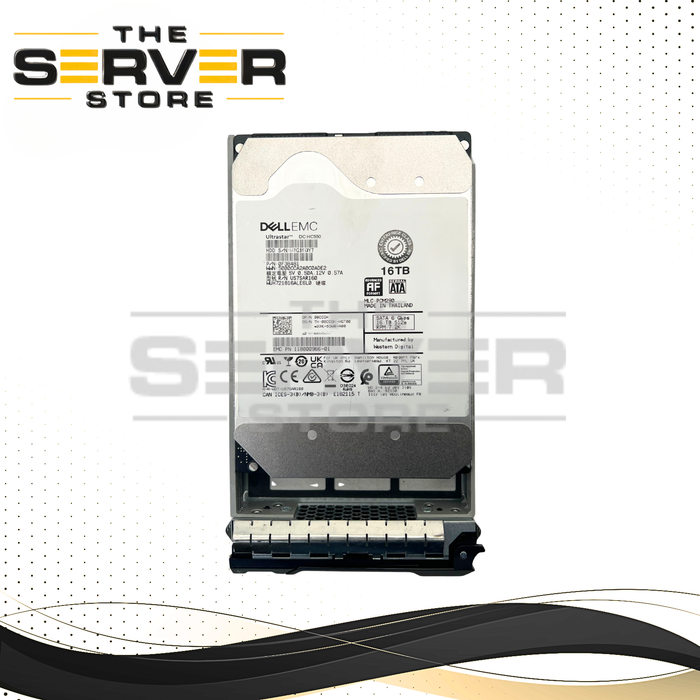 Dell 16TB SATA 6G 7.2K RPM LFF 3.5" HDD Western Digital (WD) Ultrastar DC H550 WUH721816ALE6L0 08CCGH 8CCGH (Dell PowerEdge G13th LFF Tray Included)