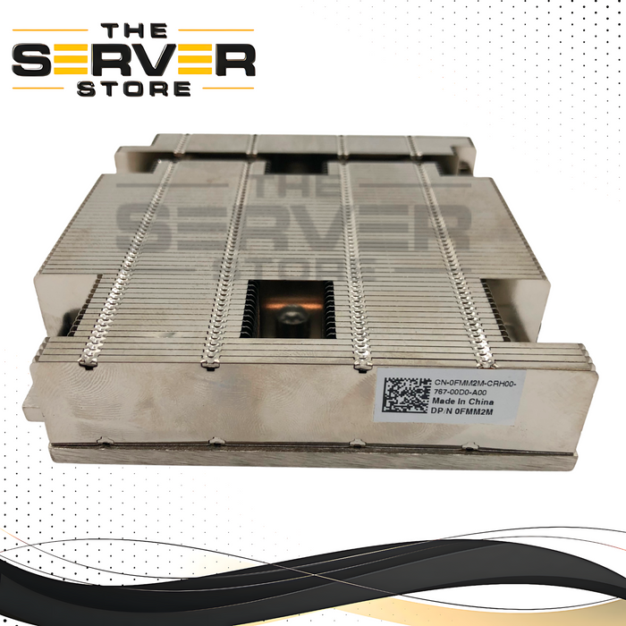 Dell PowerEdge C6420 High Power CPU1 Heatsink Assembly for 165W+ TDP Processors. P/N: FMM2M, 0FMM2M.