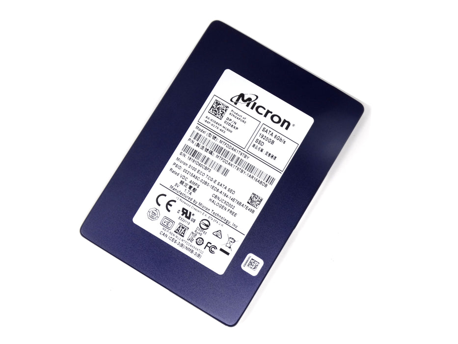 Dell Micron 5100 Eco 1.92TB TLC SATA 6Gbps 2.5'' Enterprise SSD (0JD8XP)