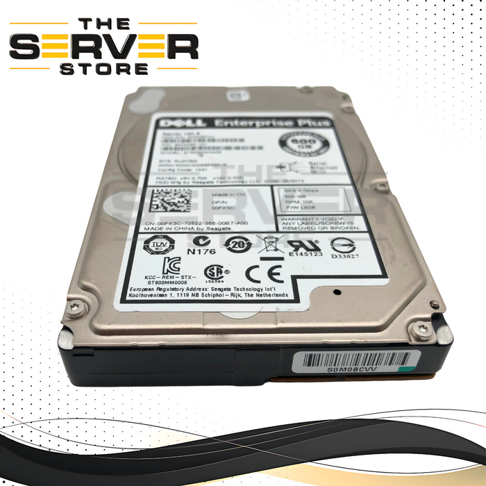 Dell Seagate Enterprise Performance 10K 600GB 10000RPM 6Gb/s SAS 2.5-inch SFF Hard Disk Drive. P/N: 9WG066-157, ST600MM0006, 00FK3C, 0FK3C.