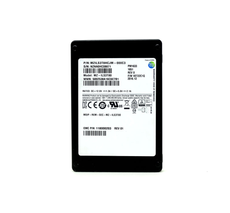 EMC Samsung PM1633 3.84TB 12Gbps SAS 2.5'' SSD MZ-ILS3T80 (118000203)