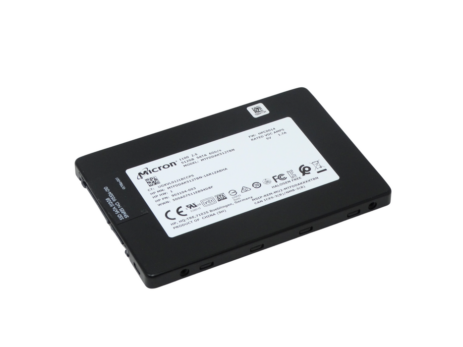 HP Micron 1100 512GB SATA 6Gbps 2.5'' SSD Solid State Drive (MTFDDAK512TBN-1AR1ZABHA)