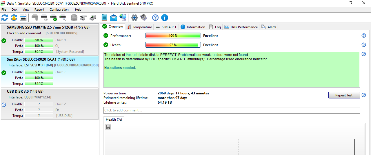 Sandisk 2TB Optimus TXA2E2 ECO eMLC Enterprise Grade 2.5" 6Gbps SAS SSD (SDLLOC6R020T5CA1)