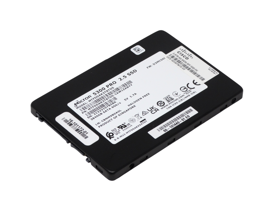 Cisco Enterpise Value 3.84TB SATA 6Gb/s 2.5'' SSD Solid State Drive (MTFDDAK3T8TBY-CISCO)