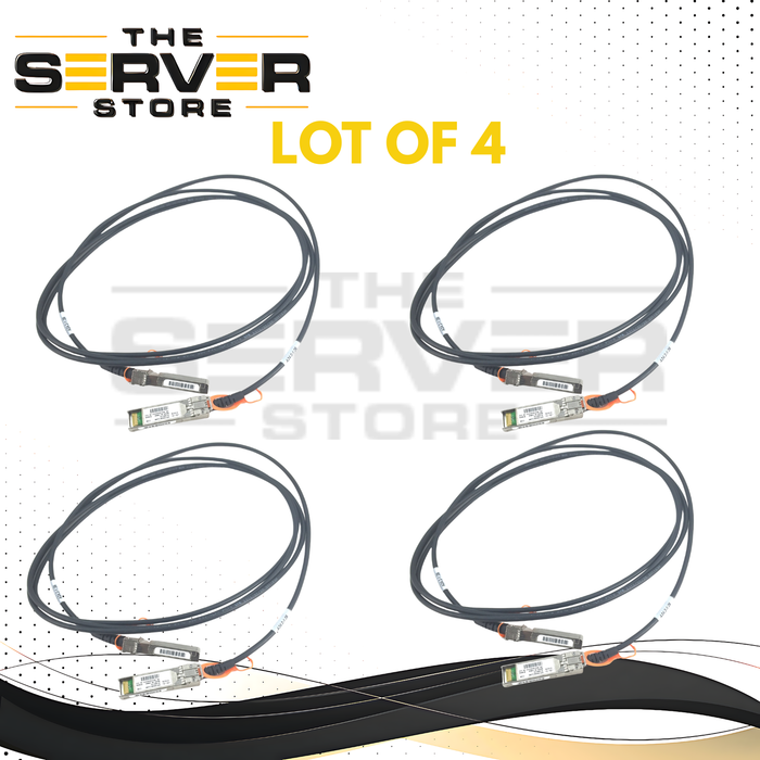 (LOT 4) Cisco 10GB SFP+ Twinax Copper 3M Passive Cable SFP-H10GB-CU3M 37-0961-03