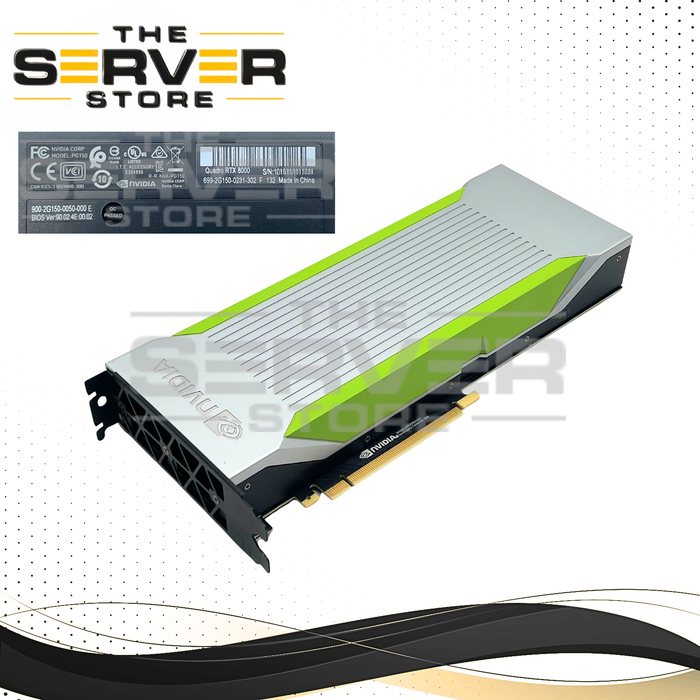 NVIDIA Quadro RTX 8000 Passive Virtual Data Center (vDWS) GPU 48GB GDDR6 384-Bit PCI-E 3.0 Server Graphics Card 699-2G150-0231-302