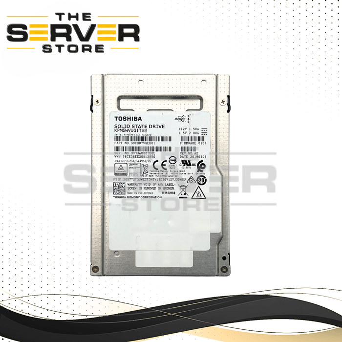 Toshiba 1.92TB SAS 12G MU SFF 2.5" SED SSD (Kioxia) PM5-V Series KPM5WVUG1T92
