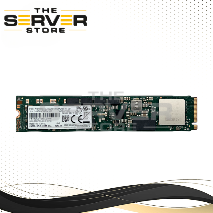 Samsung 1.92TB 22110 M.2 G3 x4 SSD PM983 Series MZ-1LB1T90 MZ1LB1T9HALS