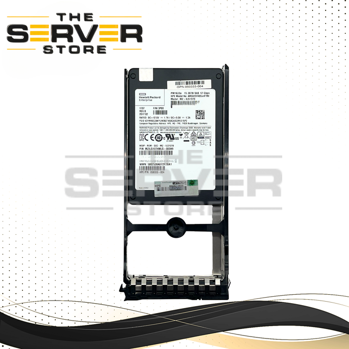 HPE 3PAR 15.36TB SAS 12G RI 2.5" SED SSD Samsung PM1633a MZ-ILS15T0 Q0F46A 867547-001