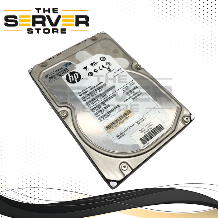 HP Seagate Constellation ES 2TB 7200RPM 6Gb/s SAS 3.5-inch LFF Enterprise Hard Disk Drive. P/N: MB2000FBZPN, 649327-002, 9YZ268-035, 574034-004, 575154-001, 575057-001.