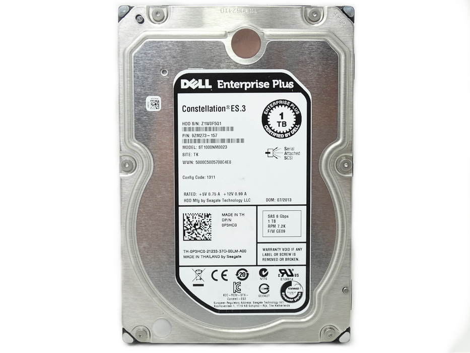 Dell EqualLogic 1TB 7.2K SAS 3.5'' 6Gb/s HDD (0P3HC0)