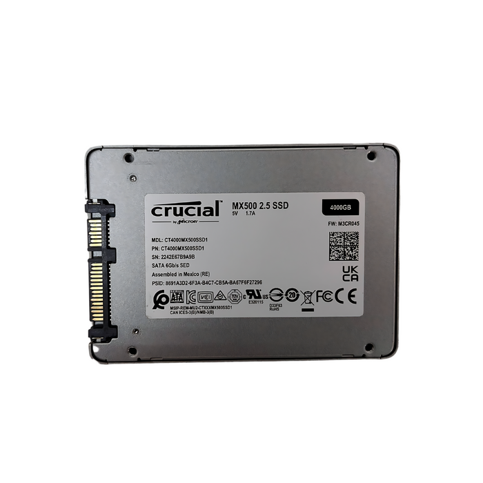 Crucial MX500 4TB SATA 6Gbs 3D NAND 2.5" Internal SSD Solid State Drive (CT4000MX500SSD1)