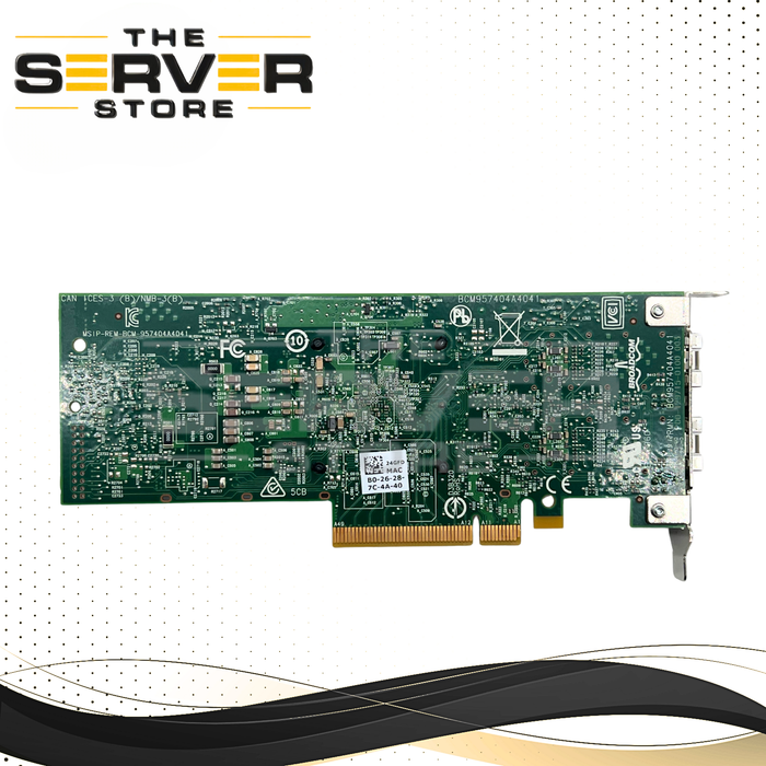 Dell Broadcom 57414 2 Port 25GB/10GB SFP+ NIC CM957414A4141DLPC 024GFD 24GFD