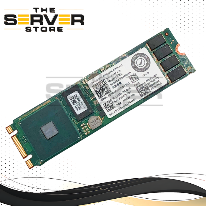 Dell Intel 480GB SATA 6Gb/s Read Intensive M.2 2280 Solid State Drive (SSD), For BOSS Card. P/N: 7FXC3, 07FXC3.