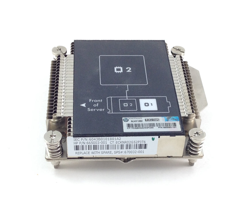 HP Proliant BL460C Gen8 G8 CPU Heatsink 2 (670032-001)