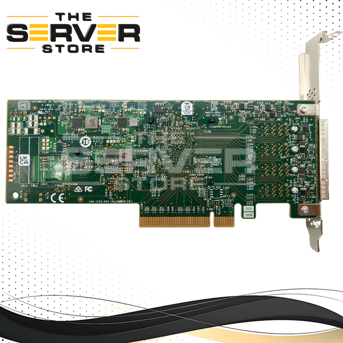 Avago LSI SAS9305-16e 16-Port External 12Gb/s SAS/SATA Host Bus Adapter (HBA) with IT Mode Firmware. PCIe 3.0 x8. P/N: 03-25704-02007.