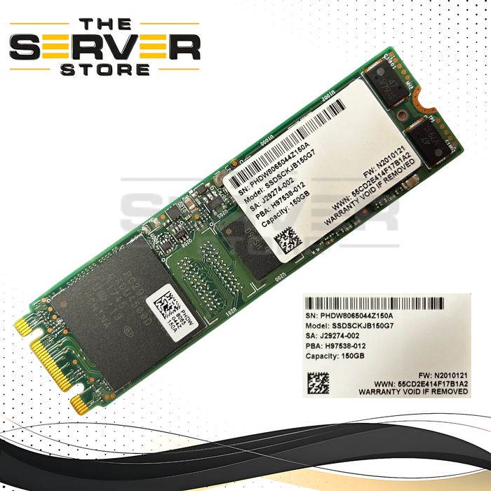 HPE 150GB SATA 6Gbs RI M.2 2280 SSD Intel DC S3520 875317-B21 870143-001