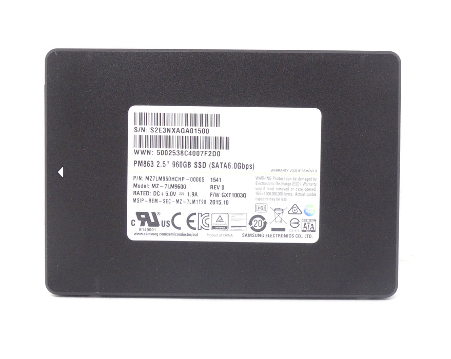 Samsung PM863 960GB 6Gbps SATA 2.5'' SSD TLC Solid State Drive (MZ7LM960HCHP-00005)