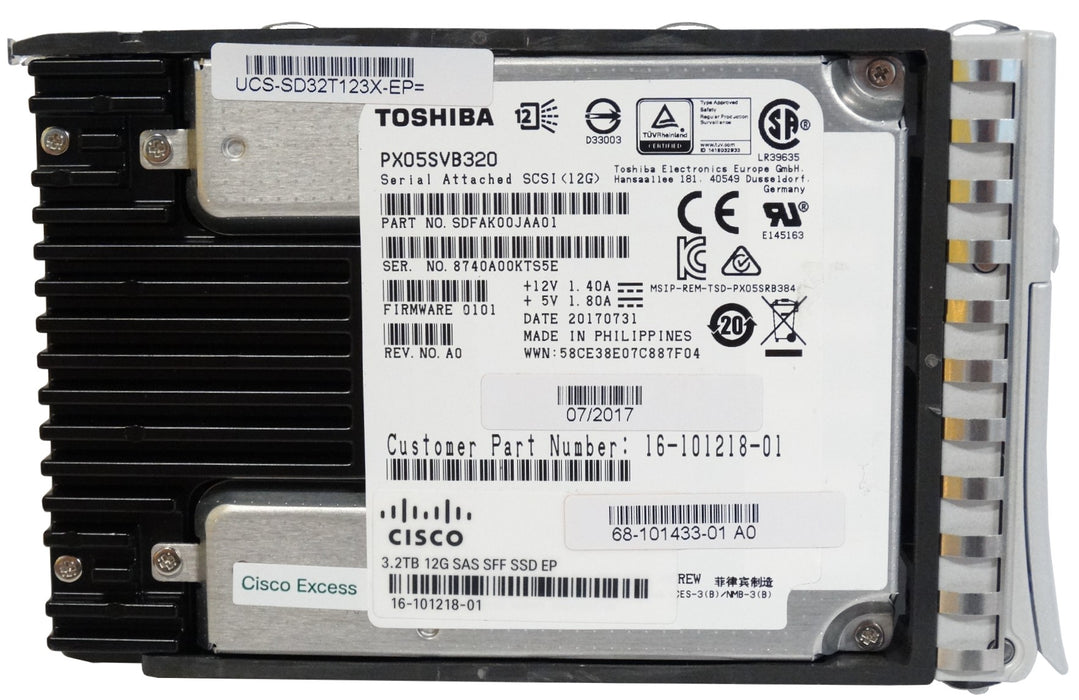 Cisco Enterprise Performance 3.2TB SAS 12Gbps  2.5" SSD Solid State Drive (16-101218-01)