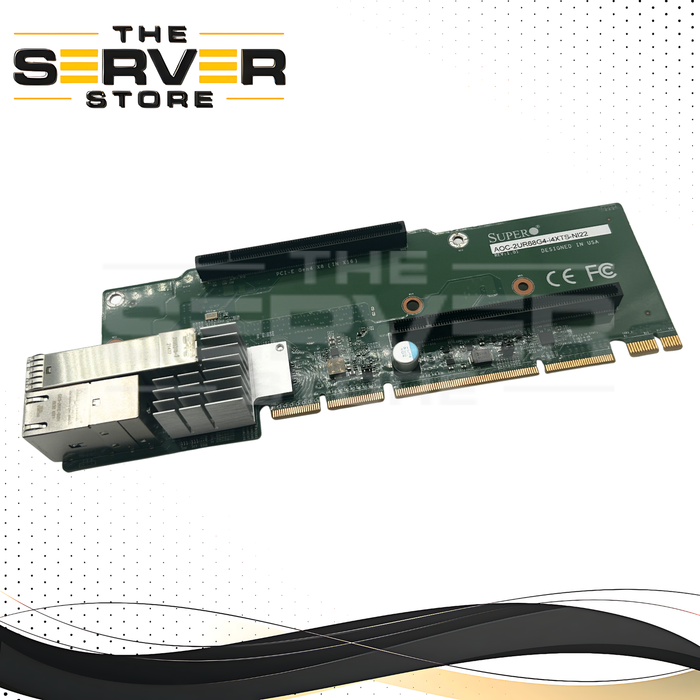 Supermicro 2U 10GbE 2x RJ45, 2x SFP+ PCIe 4.0 Riser Card AOC-2UR68G4-I4XTS-NI22