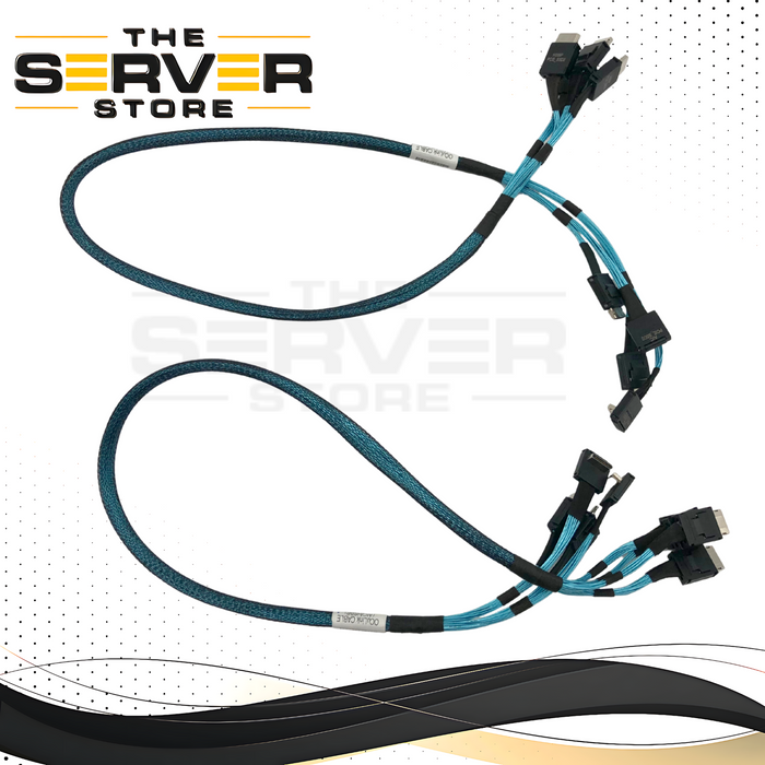 Intel Amphenol OCuLink (SFF-8611) AIC/HSBP Cable Kit. Part 1 & 2. for 2U 8-Port NVMe SSD Configuration (Straight/Right Angle Connectors). P/N: J37396-001.