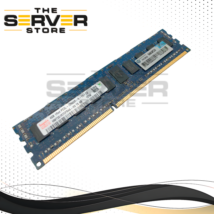 HPE 4GB DDR3L 1333MHz (PC3L-10600R) 2Rx4 ECC Registered Smart Memory Module. OEM by SK Hynix. P/N: 647647-071.