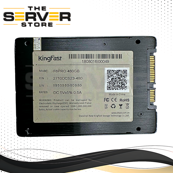 KingFast 480GB SATA 6G SFF 2.5" SSD F6 PRO Series 2710DCS23BF-480 2710DCS23-480