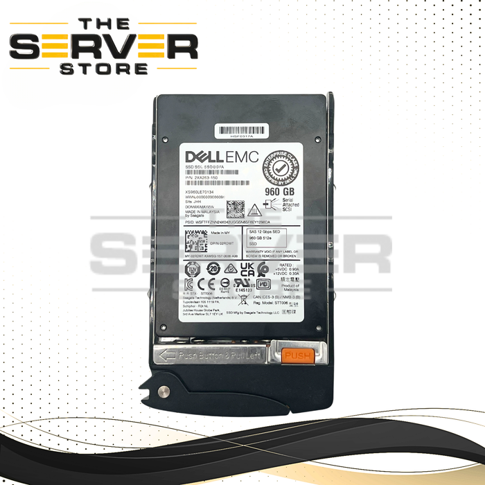 Seagate 960GB SAS 12G MU SFF 2.5" 15mm SED SSD Nytro 2032 Series 2532 Model XS960LE70134 (Supermicro Tray Included)