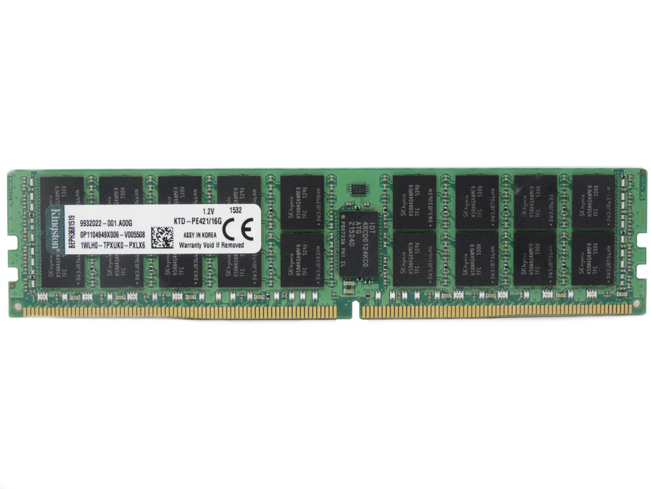 Kingston 16GB 2Rx4 PC4-2133P DDR4 ECC REG Memory (KTD-PE42116G)