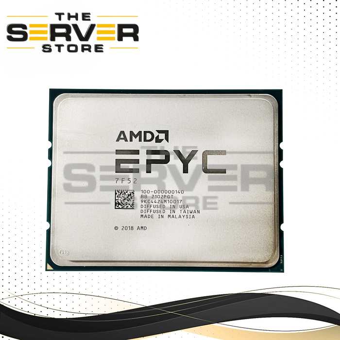 AMD EPYC 7F52 3.5GHz 16 Core Socket SP3 CPU (Dell Locked) 100-000000140