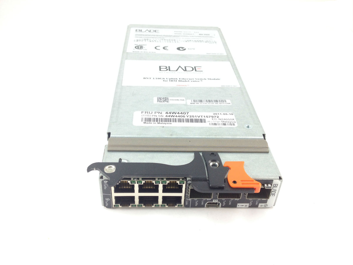 Blade Chassis Switch Module IBM Nortel Bnt Bladecenter 1/10GB 6-Port Uplink Switch Module (N24650X ...